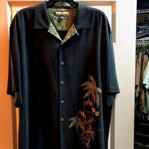 Rare Limited Edition Tommy Bahama XL Men's Button Down 100% Silk Shirt.